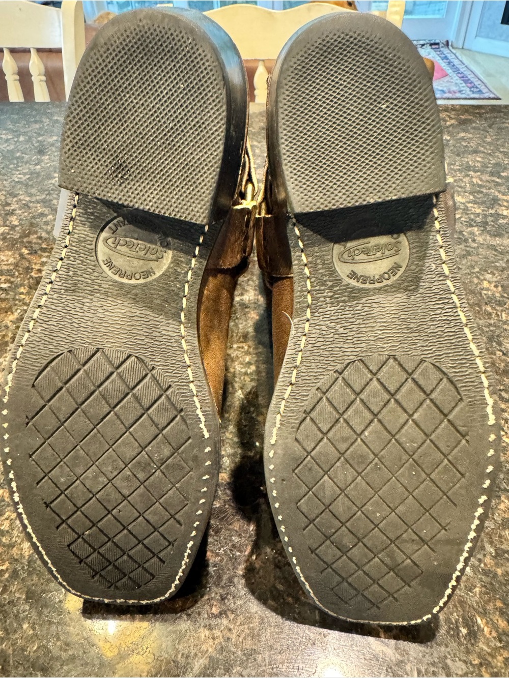 Frye Brown Leather Harness Boots - Picture 6 of 6